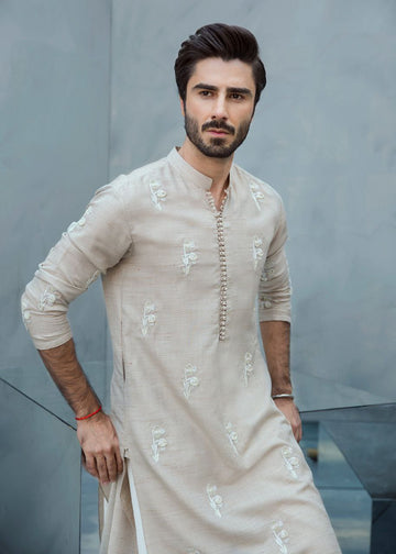 FLORAL MOTIFS EMBROIDERY WORK DESIGNER KURTA FOR MEN'S