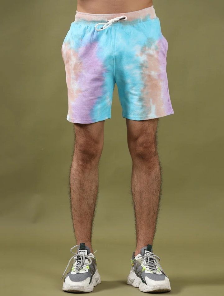 Bright Multicolor Tie Dye Shorts
